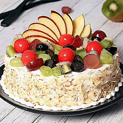 Vanilla Fruit Cake:Send Birthday Cakes to UAE
