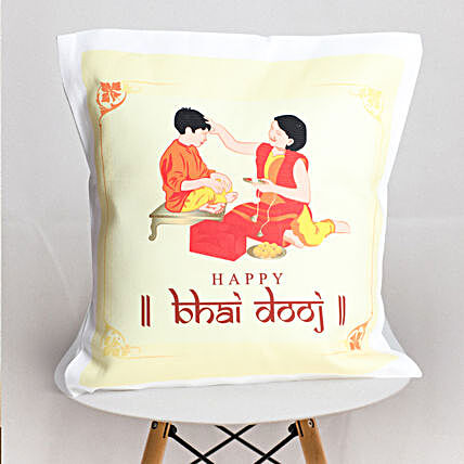 Bhai Dooj Printed Cushion:Personalised Cushions to UAE