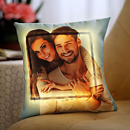 Personalised LED Cushion for Couple:Personalised Gifts to UAE