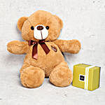 Light Brown Teddy Bear and Patchi Chocolate Box
