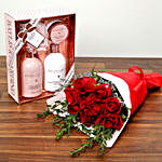 Red Roses and Grooming Kit Combo