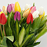 25 Vibrant Tulips Bunch