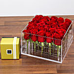Dreamy Red Rose Box and Patchi Chocolates