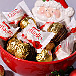 Santas Bowl Of Chocolates