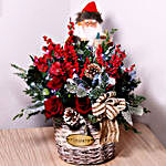 Santa With Flowers