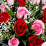 Pink and Red Roses Luxurious Bouquet