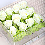 White Roses in Acrylic Base
