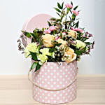 Roses N Carnations in Polka Box
