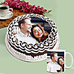 Personalised Chocolate Cake And White Mug