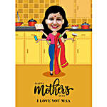 Mothers Day Personalised E Caricature