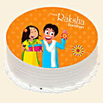 Meena Thread Rakhi and Rakshabandhan Cake