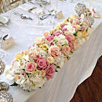 Long Floral Table Arrangement