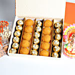 Dry Fruits With Sweets And Idol Box Hamper