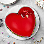 Choco Red Velvet Heart Cake 500gm
