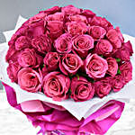 Majestic 50 Dark Pink Roses