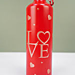 Love Engraved Red Bottle