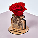 Personalised Red Forever Rose