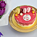 Purple Tulips and Mothers Day Cake