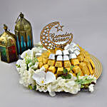 Ramadan Kareem Chocolates and Flowers Tray