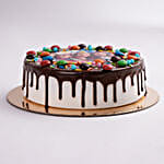 MNM Chocolate Birthday Photo Cake