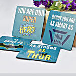 Super Hero DAD Coasters