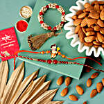 Sneh Delightful Family Rakhi Set and Almonds