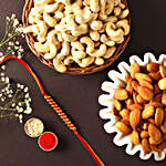 Sneh Gold Mauli Rakhi with Almonds and Cashew