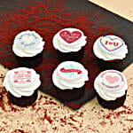 Valentine Special Red Velvet Cup Cake 6 Pcs