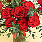 12 Red Rose in Premium Vase
