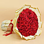 50 Valentines Roses Bouquet