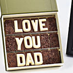 Love You Dad Chocolate With Personalised Frame