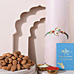 Sneh Designer Ganesha Rakhi & Almonds