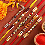 Sneh Traditional Beads Rakhi Set