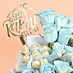 Happy Rakhi Bhai Roses and Rocher