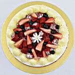Red Velvet Cake with Fresh Fruit