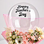 Happy Teachers Day Bouquet With Balloon