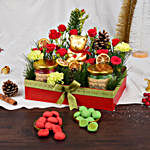 Chocolate and Christmas Cookies with Flowers