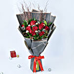Christmas Wishes Rose Bouquet