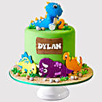 Colourful Dinosaur Chocolate Cake