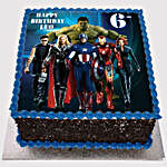 Marvel Avengers Chocolate Photo Cake