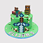 Minecraft Herobrine Chocolate Cake