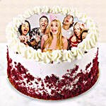 Red Velvet Photo Cake For Birthday