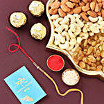 Sneh Shining Beads Rakhi With Rochers & Nuts