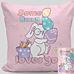 Some Bunny Loves U Mug And Cushion Set