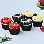 Christmas Celebrations Vanilla Cupcakes 6 Pcs