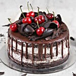 Delicate Black Forest Eggless Cake 4 Portion