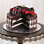 Delicate Black Forest Eggless Cake 4 Portion