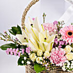 Basket Arrangement Of Gorgeous Flowers