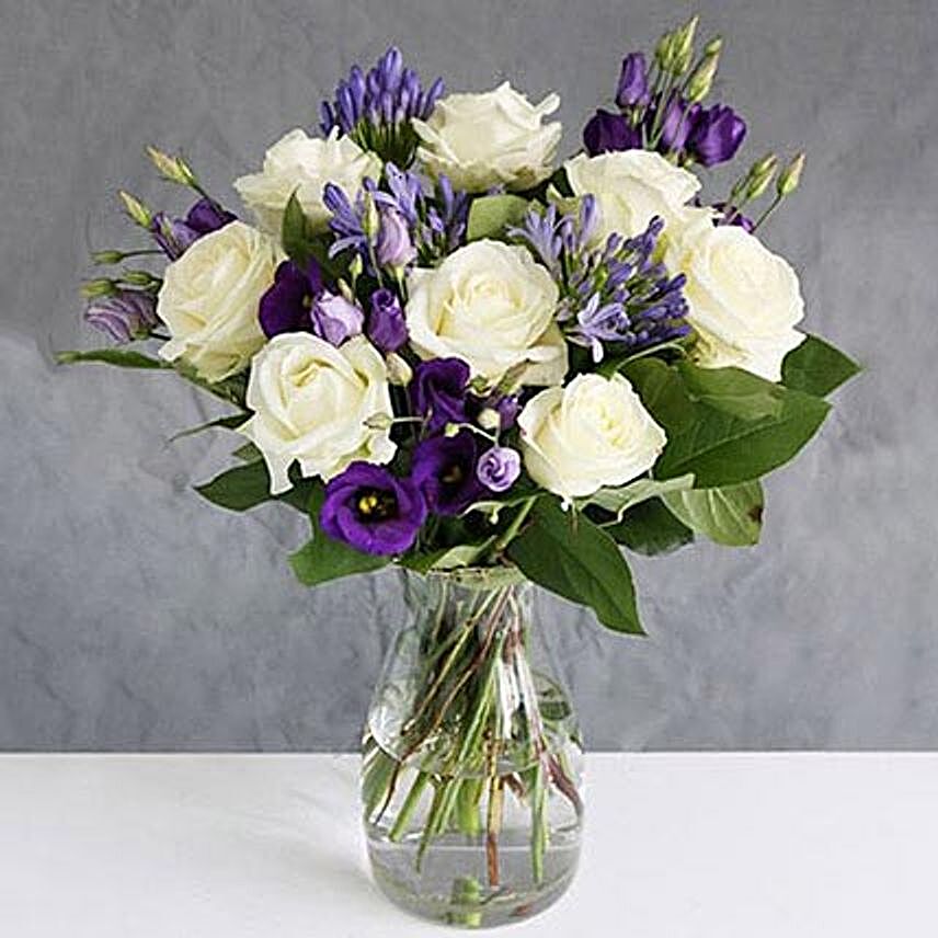 Avalanche Roses n Lisianthus