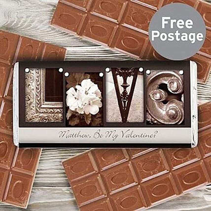 Personalized Milk Chocolate For Art Lovers:Valentines Day Gifts to UK
